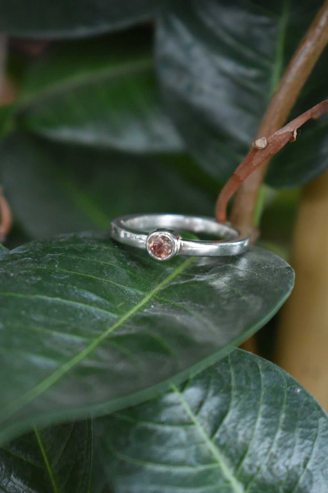 Bague Solitaire Grenat Malaya 4,10mm