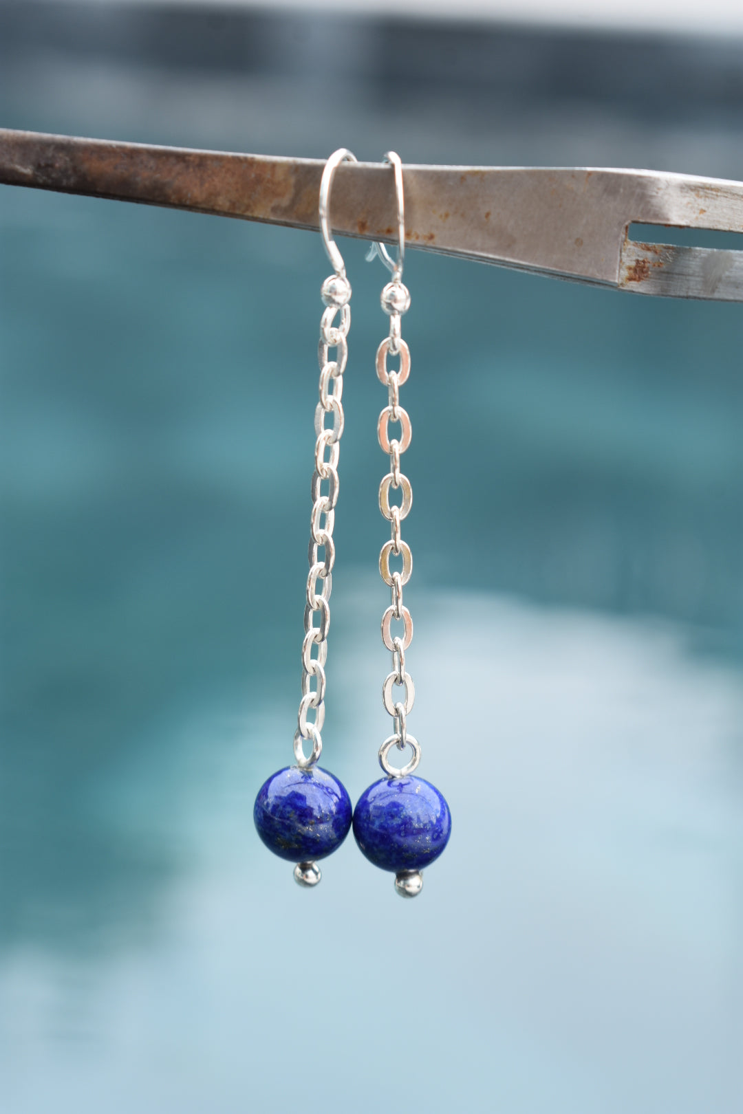 Boucles D'oreilles Lapis Lazuli 8mm
