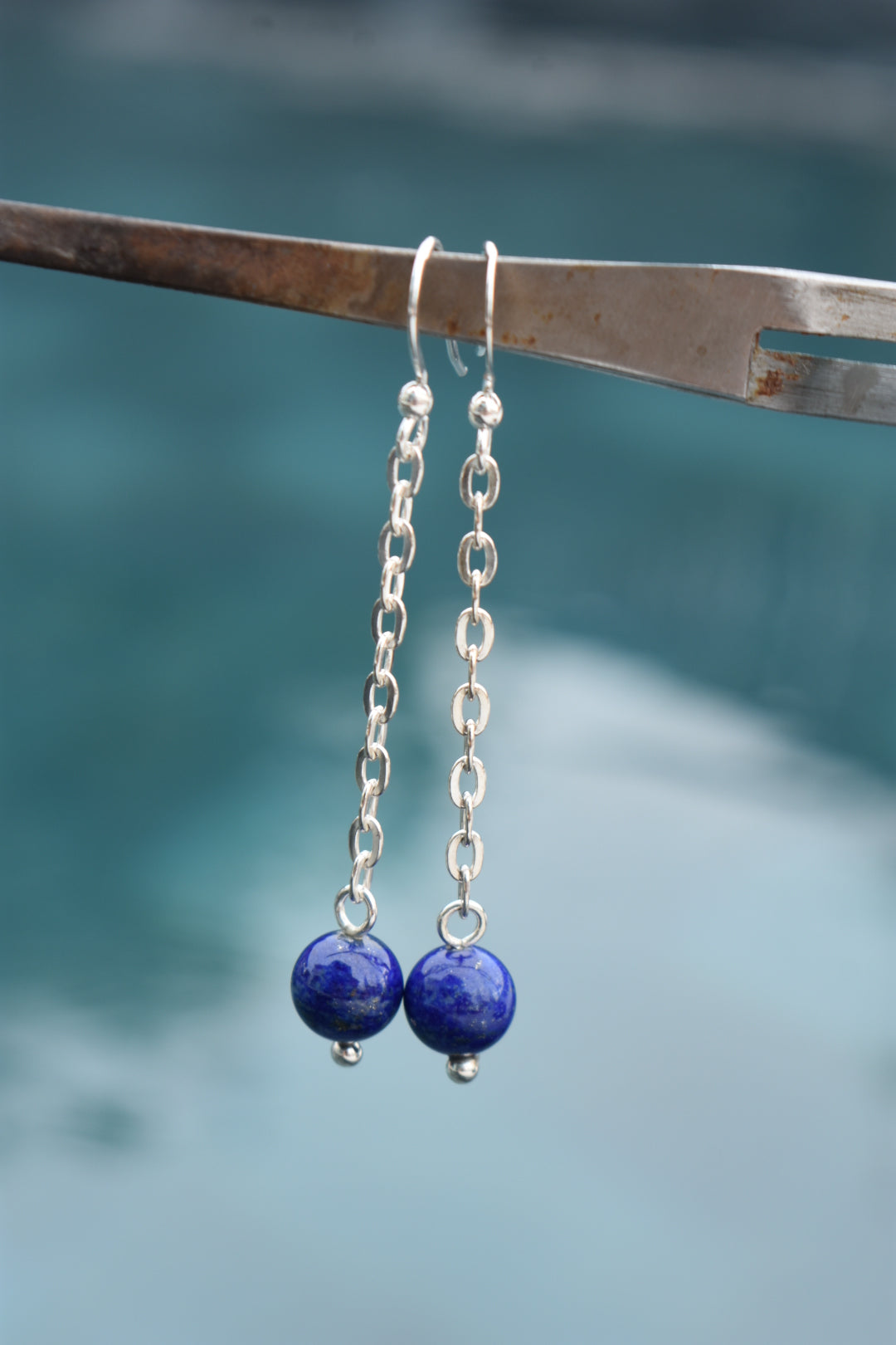 Boucles D'oreilles Lapis Lazuli 8mm