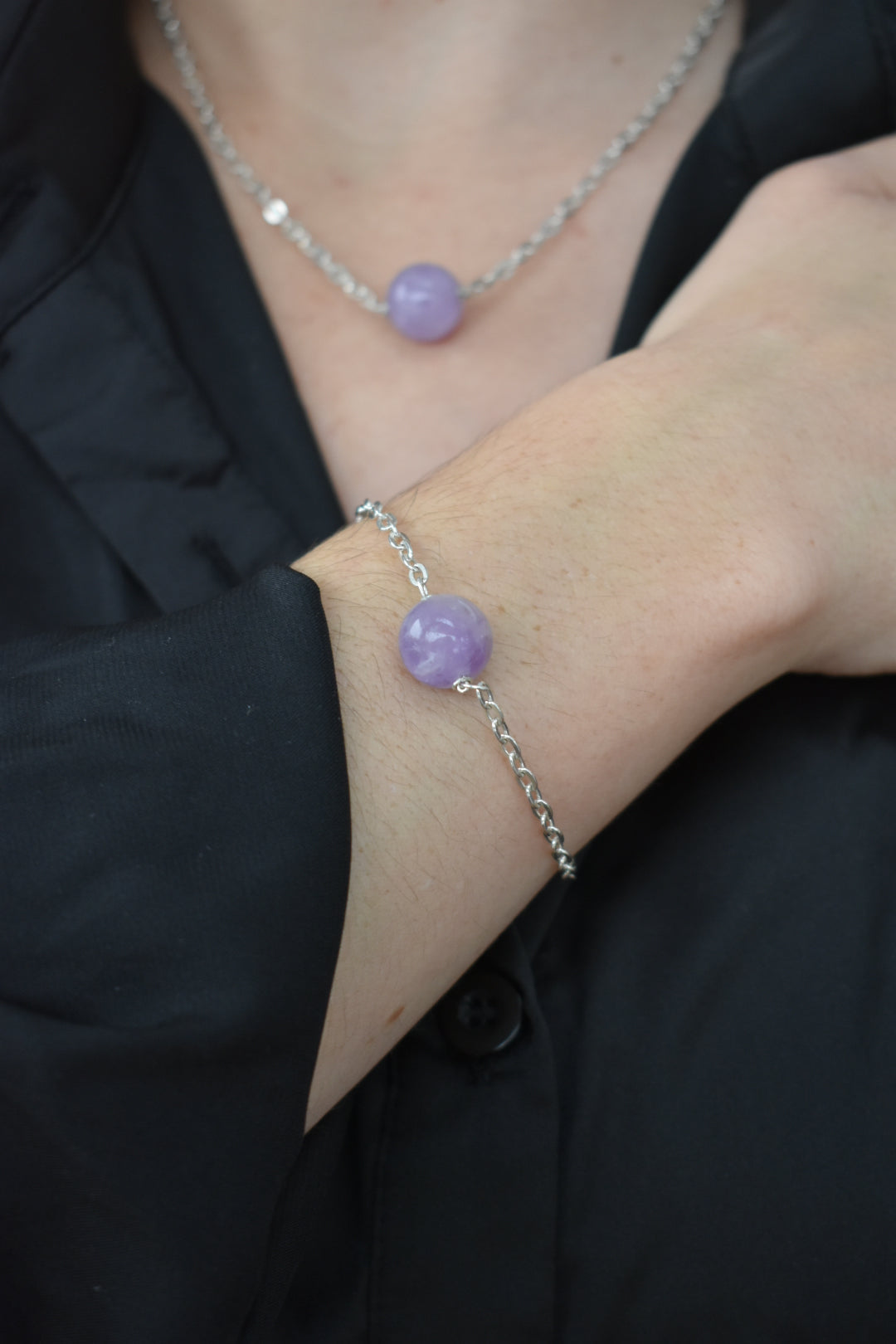 Bracelet Améthyste 12mm