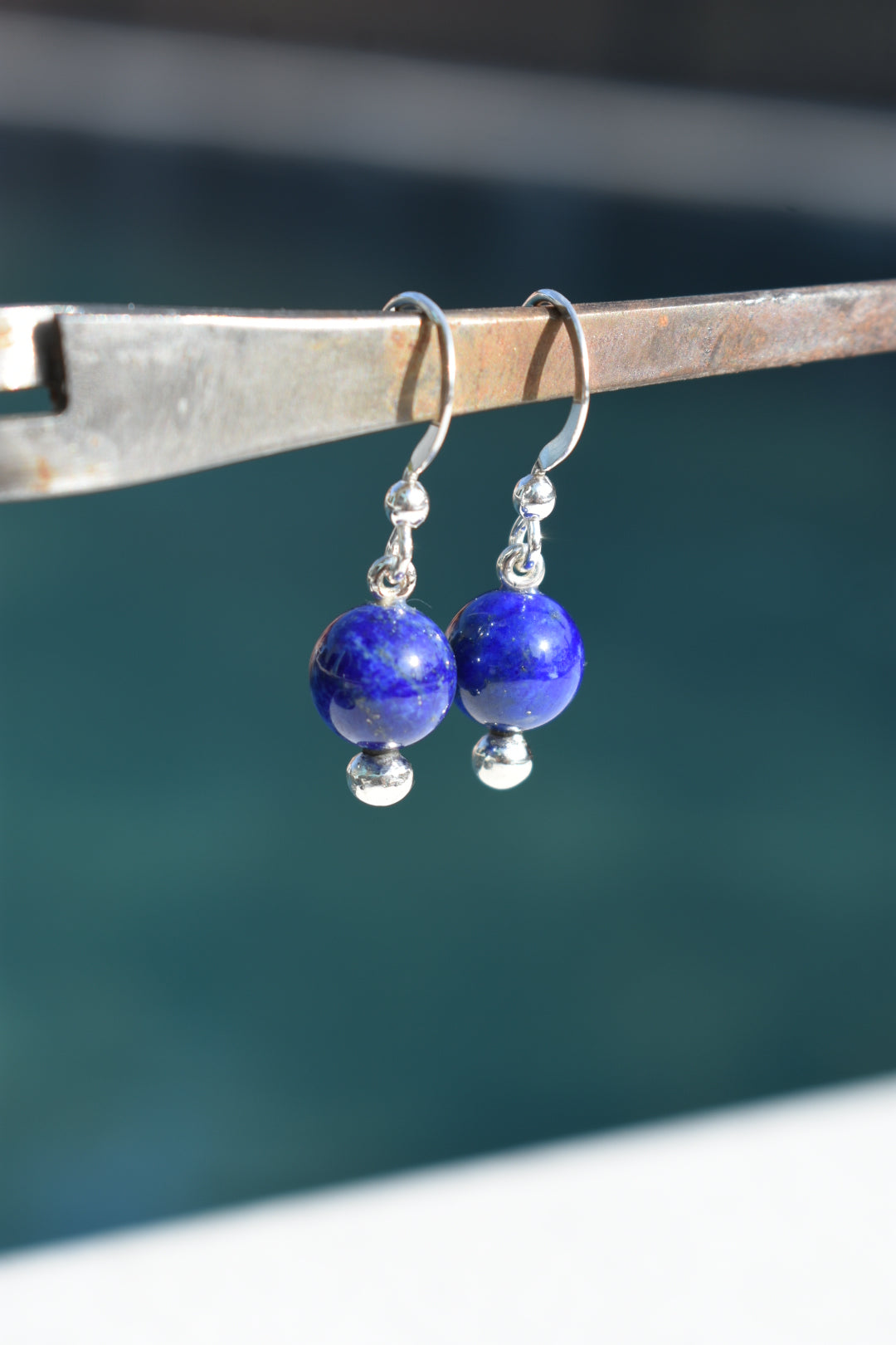 Boucles D'oreilles Lapis Lazuli 8mm