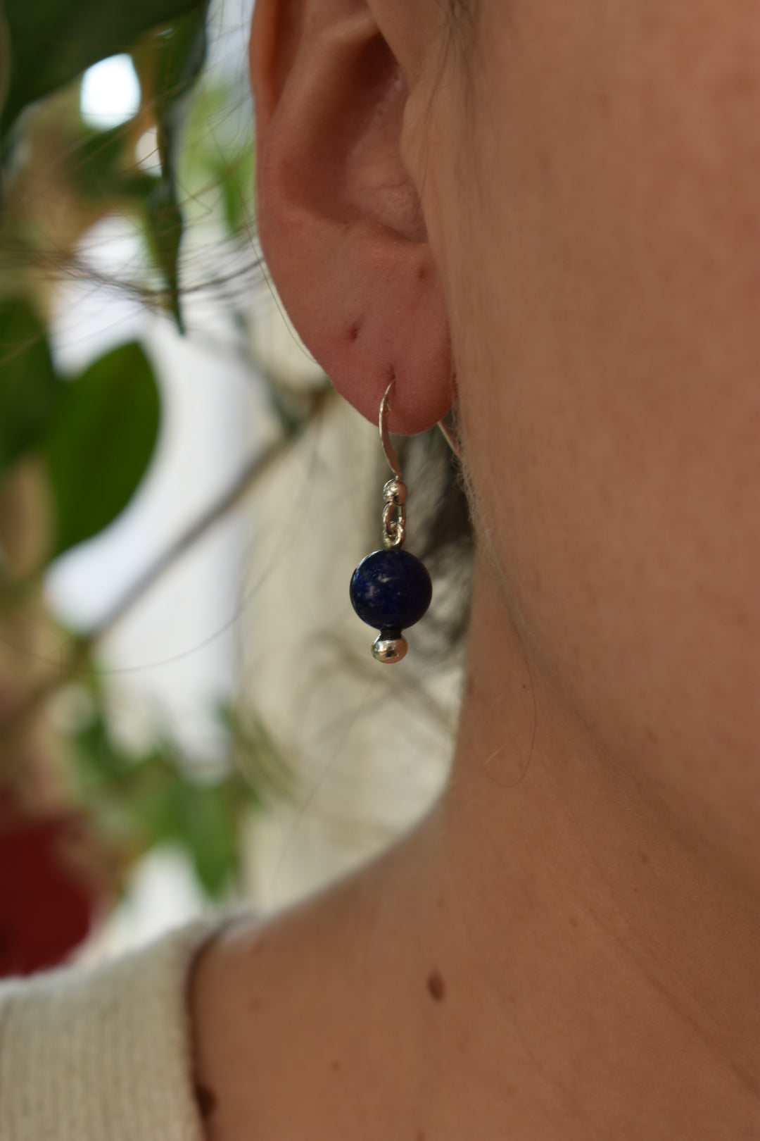 Boucles D'oreilles Lapis Lazuli 8mm