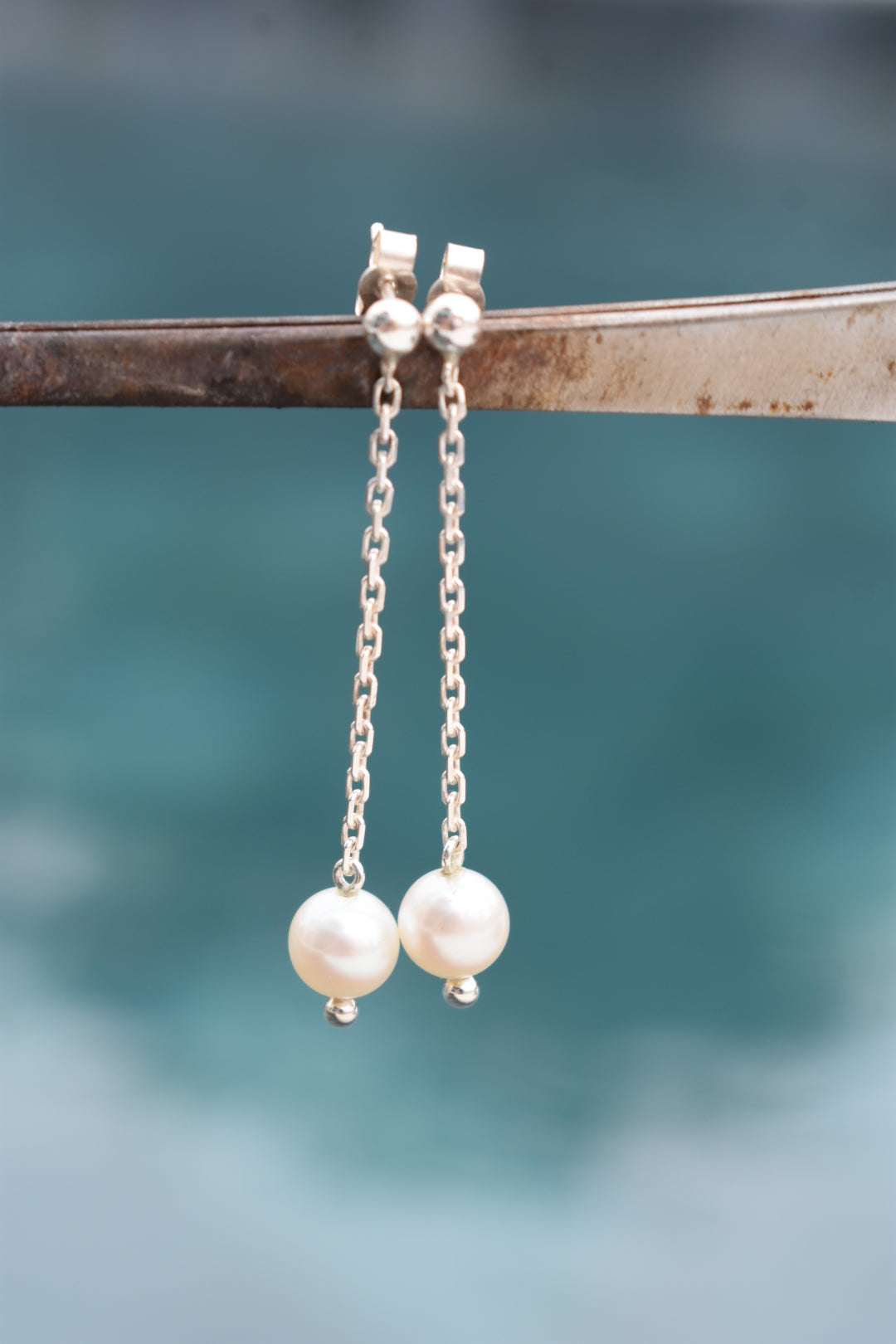Boucles D'oreilles Perle D'eau Douce 6,2mm