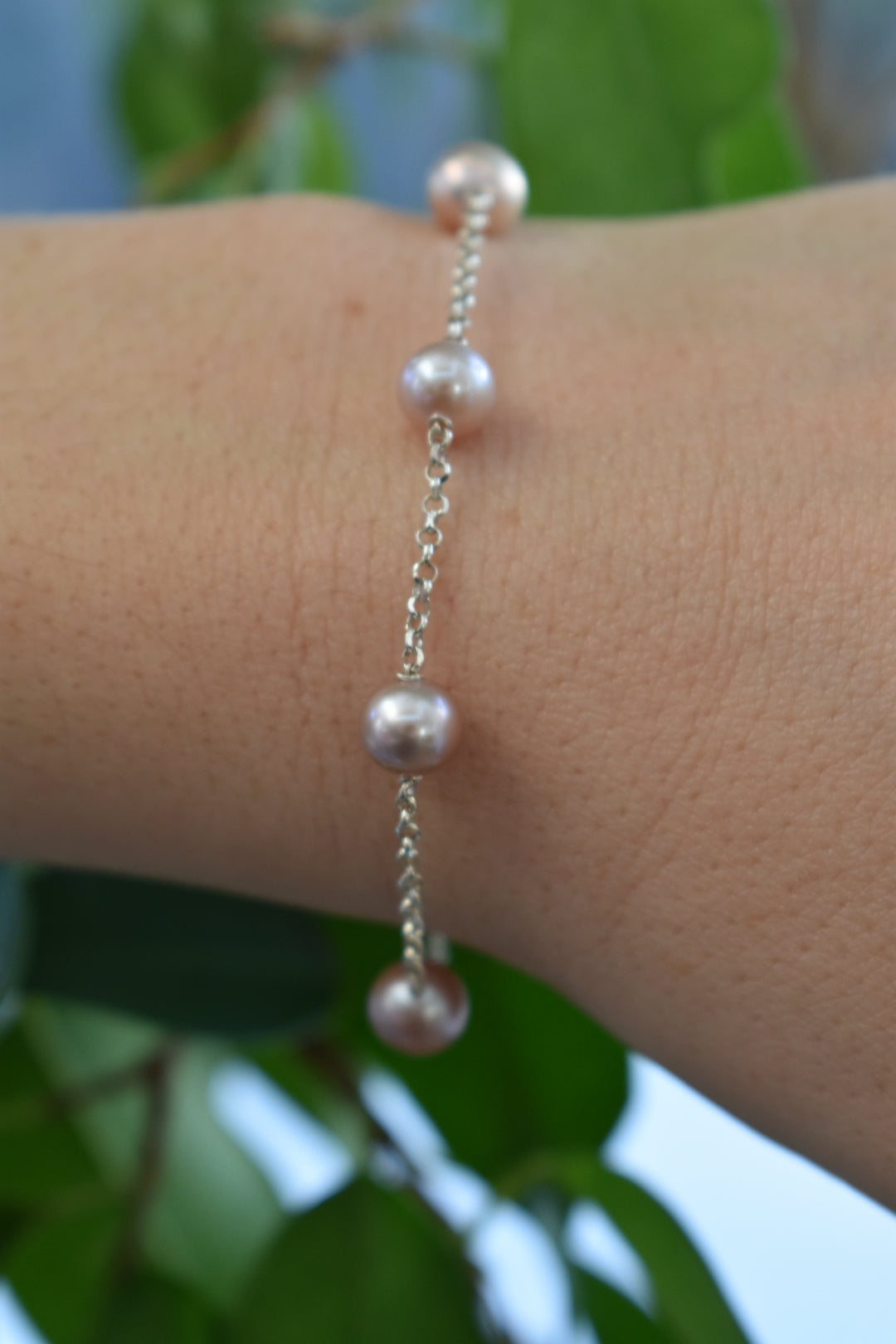Bracelet 5 Perles D'eau Douce