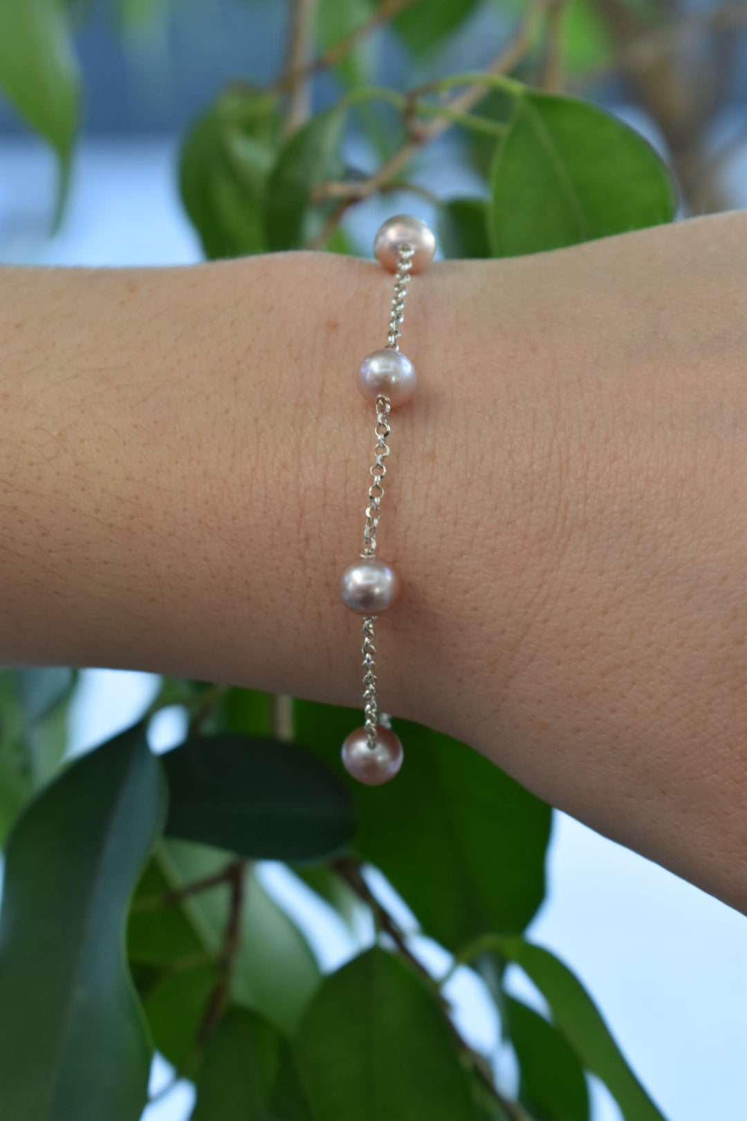 Bracelet 5 Perles D'eau Douce