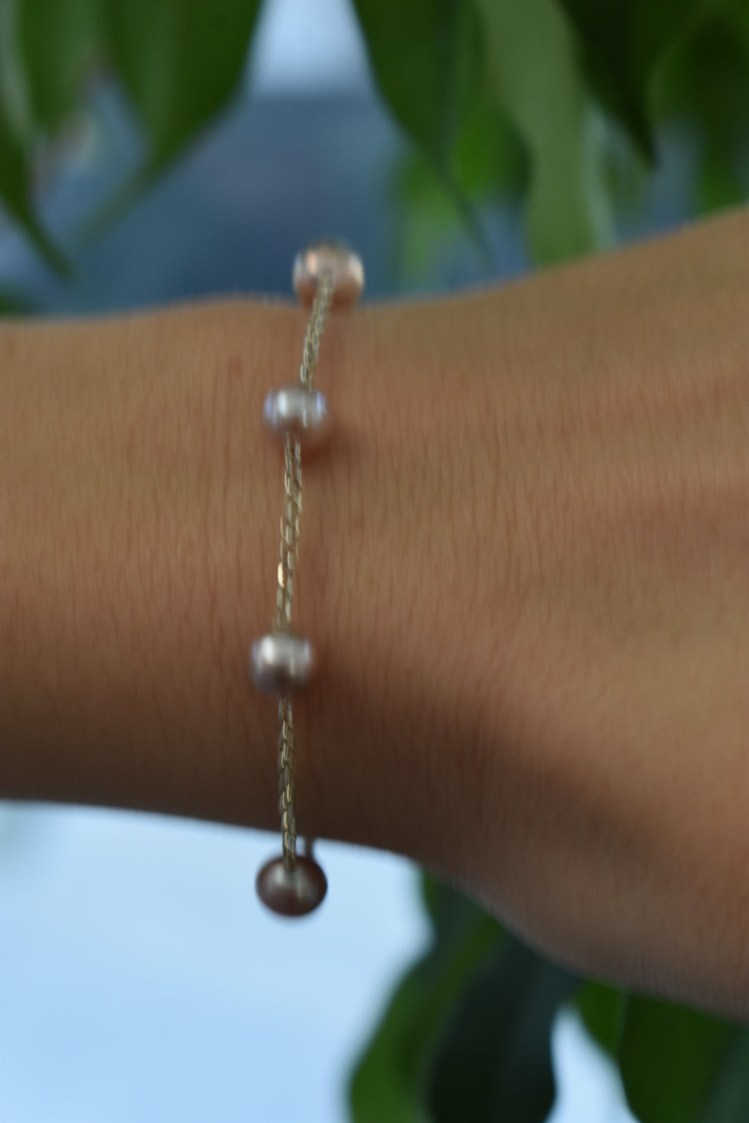 Bracelet 5 Perles D'eau Douce