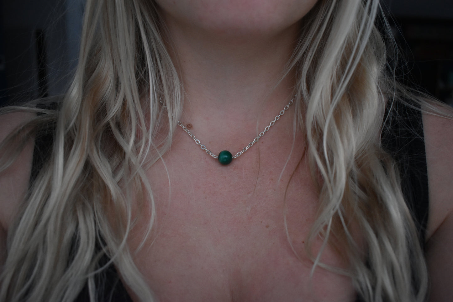 Collier Malachite 10mm