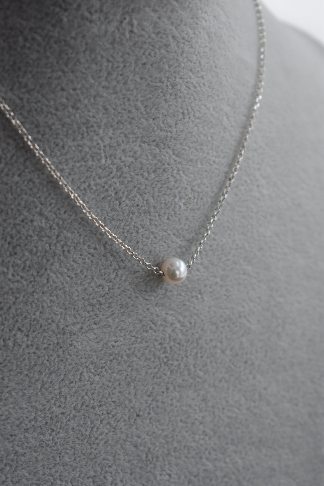 Collier Perle D'eau Douce Blanche 7mm