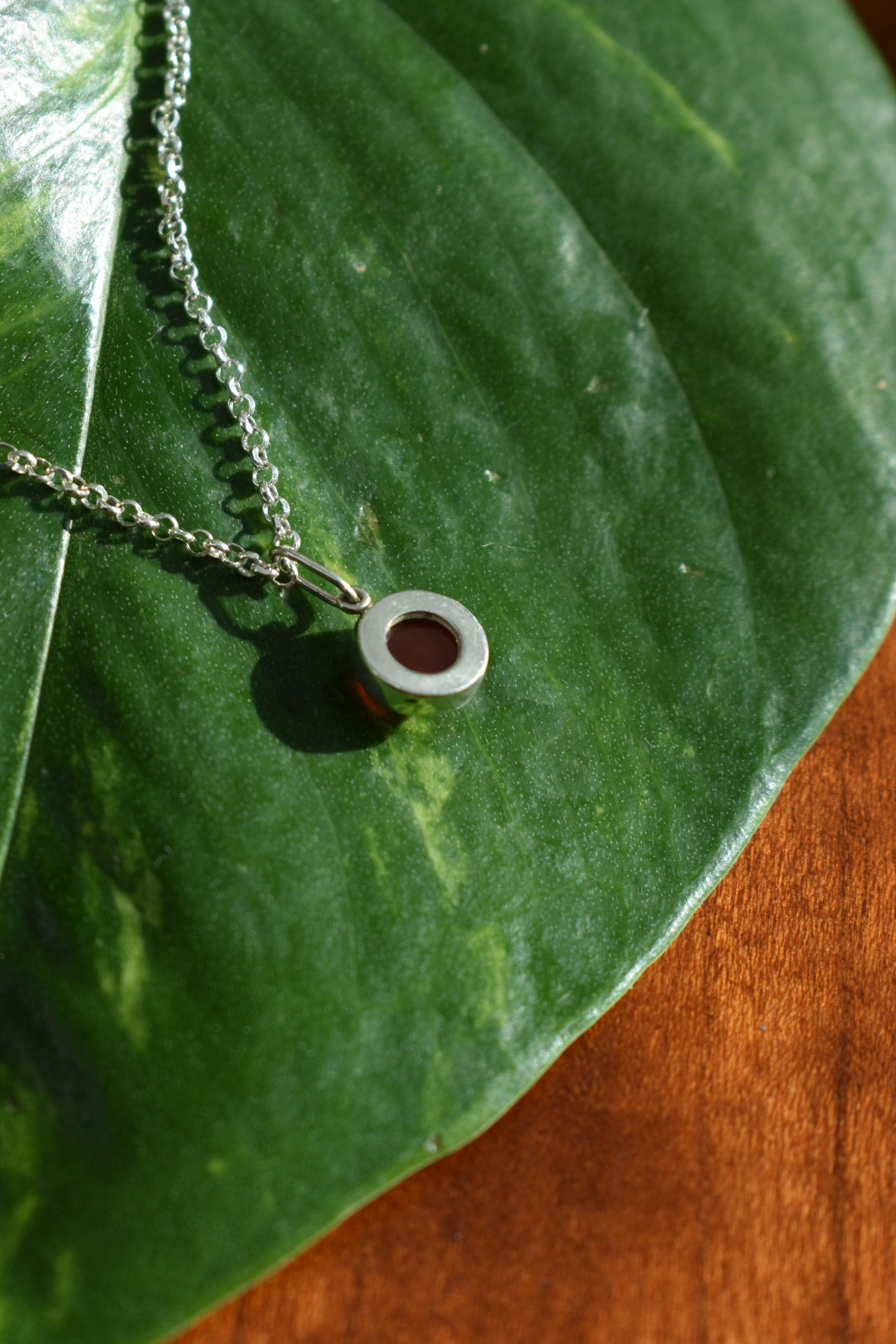 Pendentif Agate Rouge 6mm