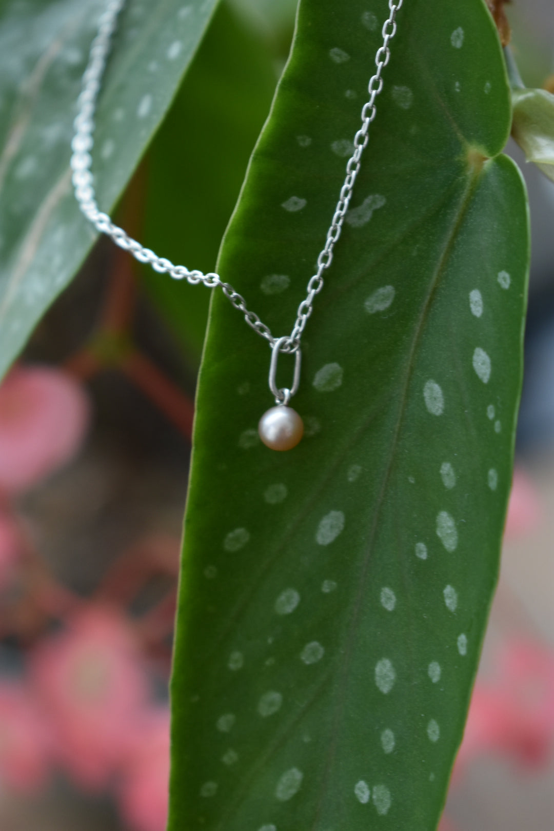 Pendentif Perle D'eau Douce Rose 4,3mm
