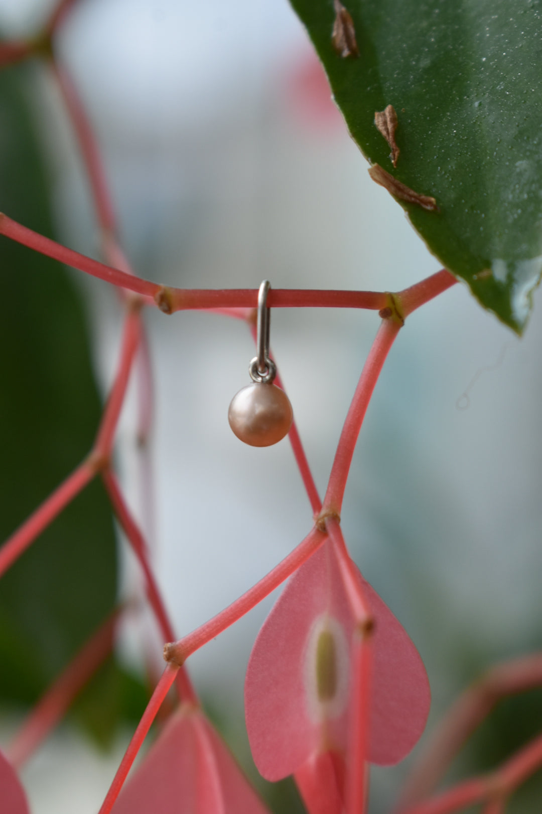 Pendentif Perle D'eau Douce Rose 4,3mm