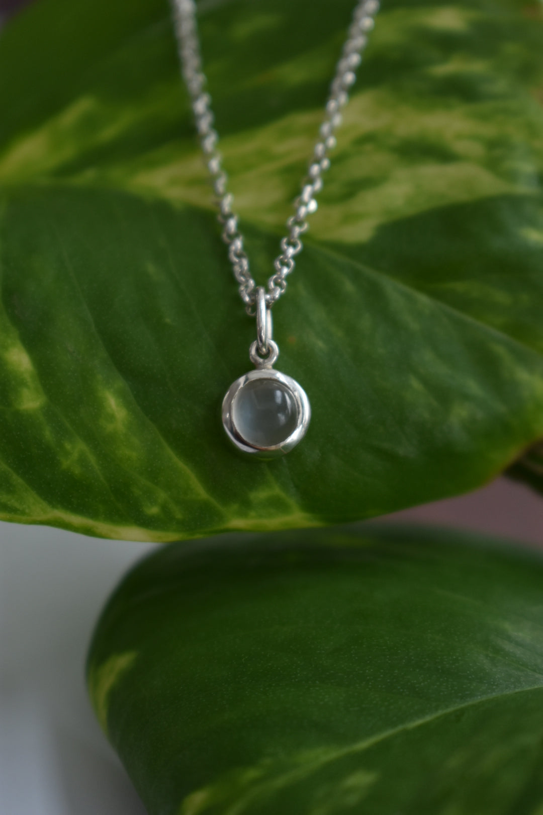 Pendentif Pierre De Lune 6mm