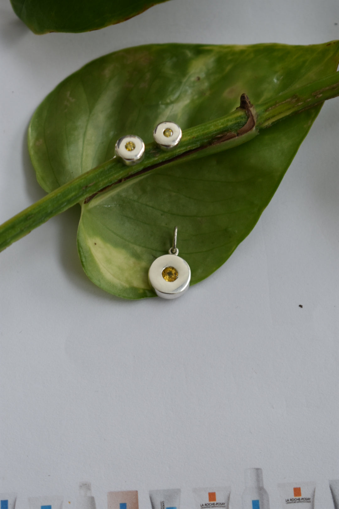 Pendentif Saphir Jaune 4,5 mm