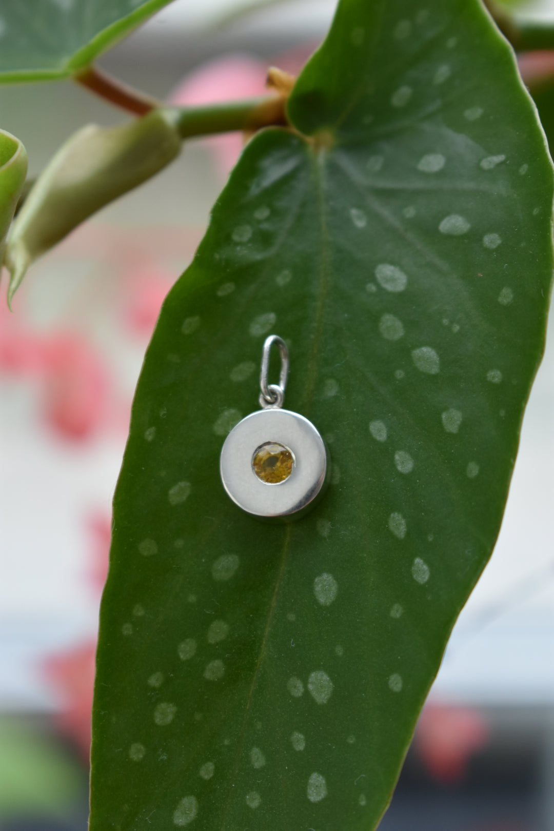 Pendentif Saphir Jaune 4,5 mm