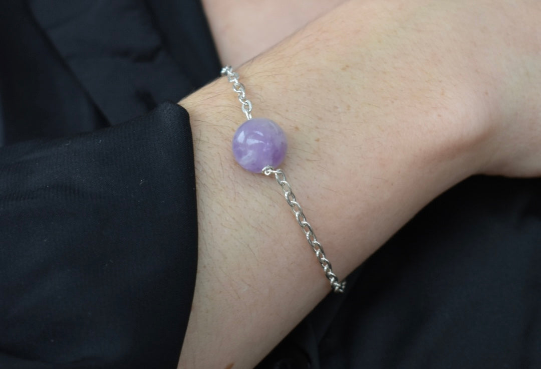 Bracelet Améthyste 12mm