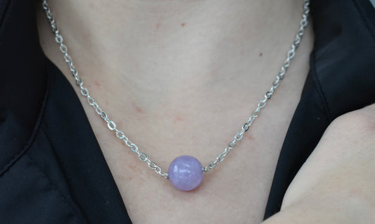 Collier Améthyste 12mm