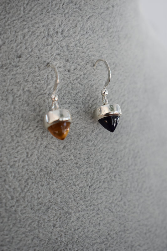 Boucle d’oreille duo Améthyste Citrine