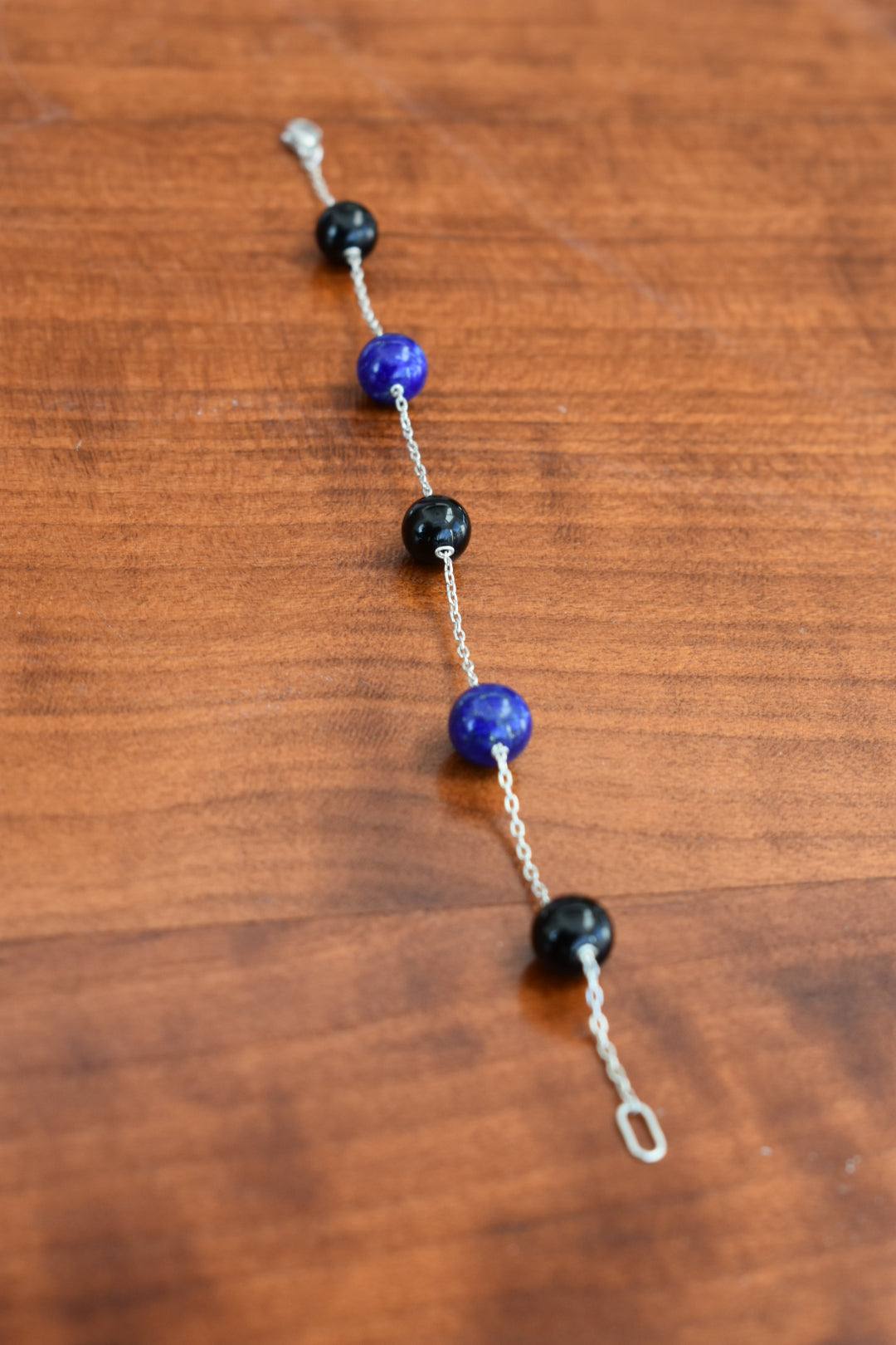 Bracelet Lapis Lazuli Et Onyx 8mm