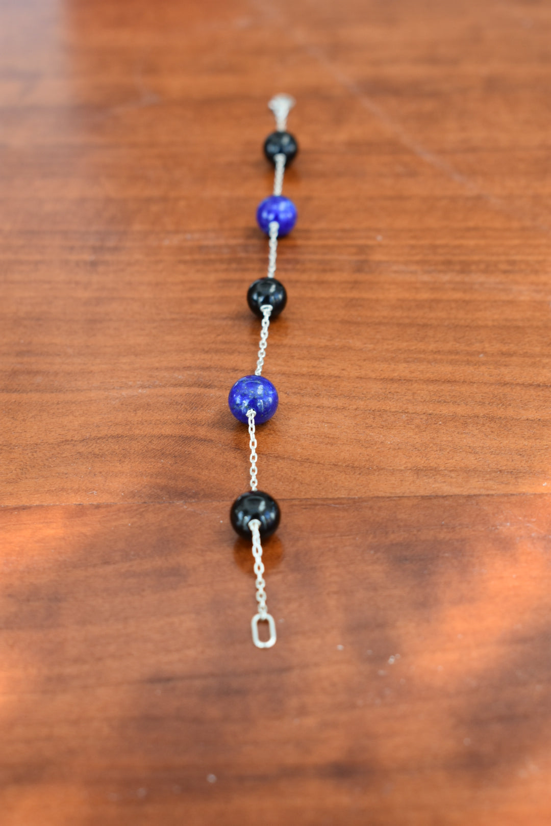 Bracelet Lapis Lazuli Et Onyx 8mm