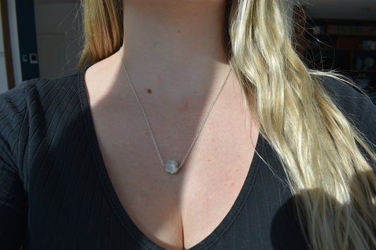 Collier Agate Mousse 12mm