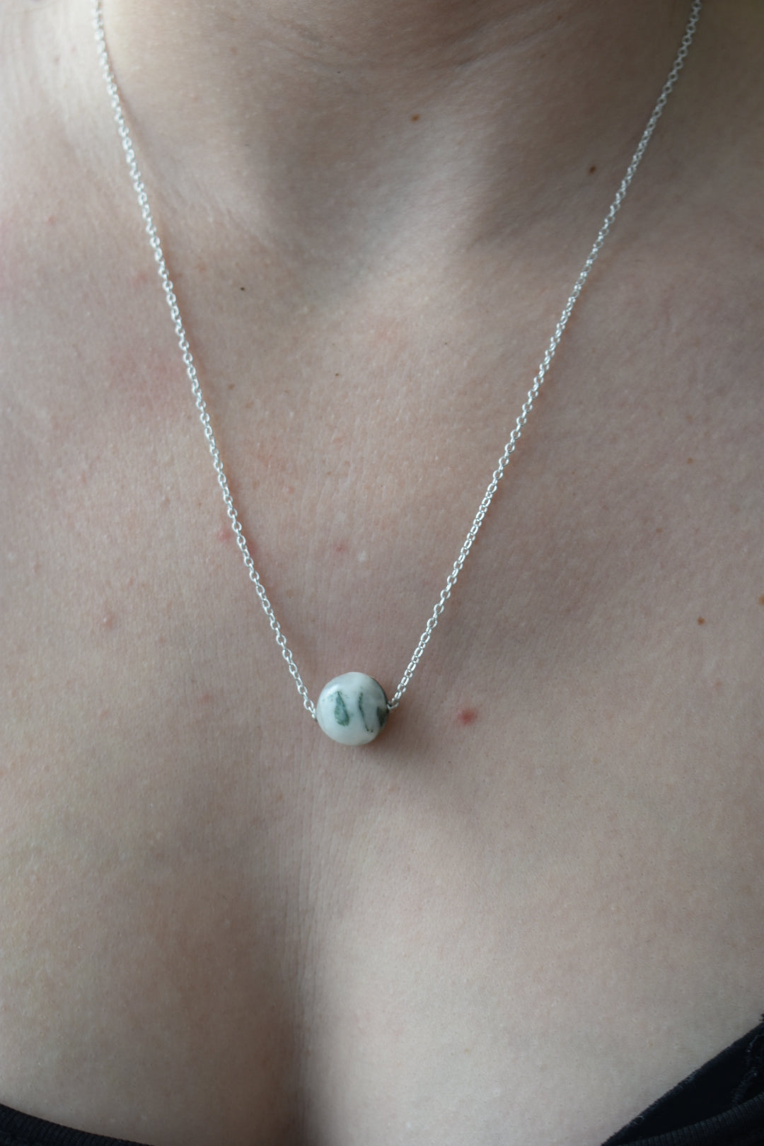 Collier Agate Mousse 12mm