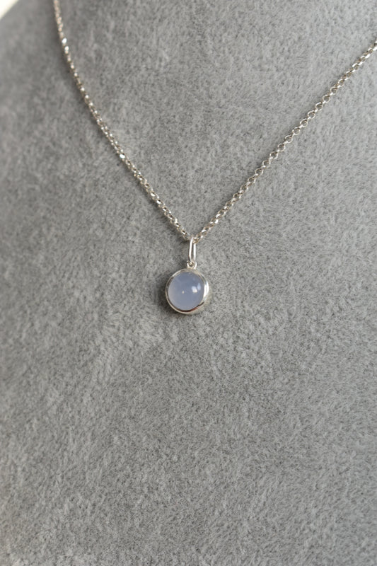 Pendentif Calcédoine 8mm