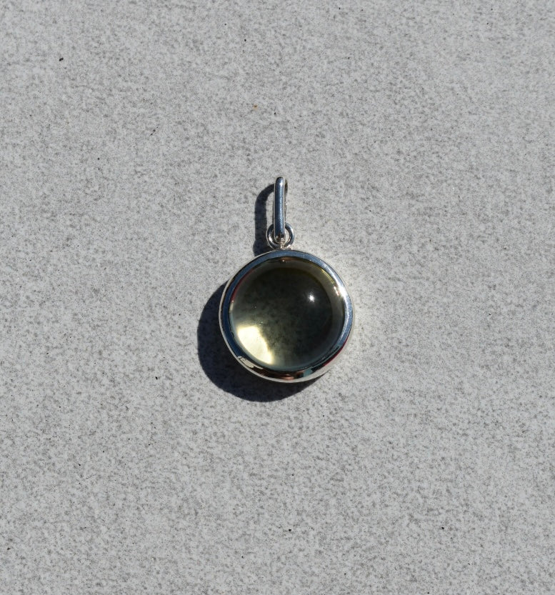 Pendentif Quartz Lemon 20mm