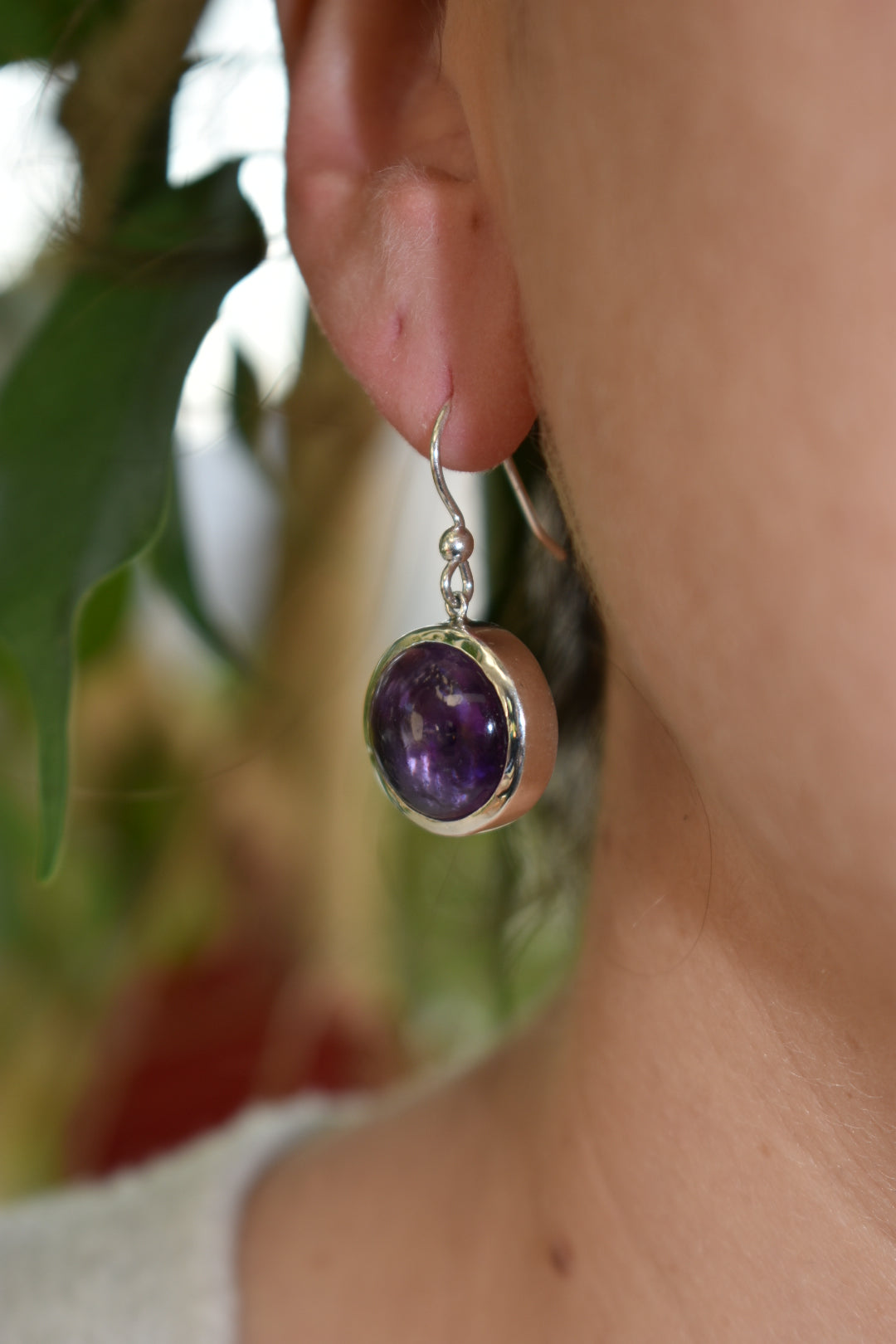 Boucles D'oreilles Améthystes 15mm