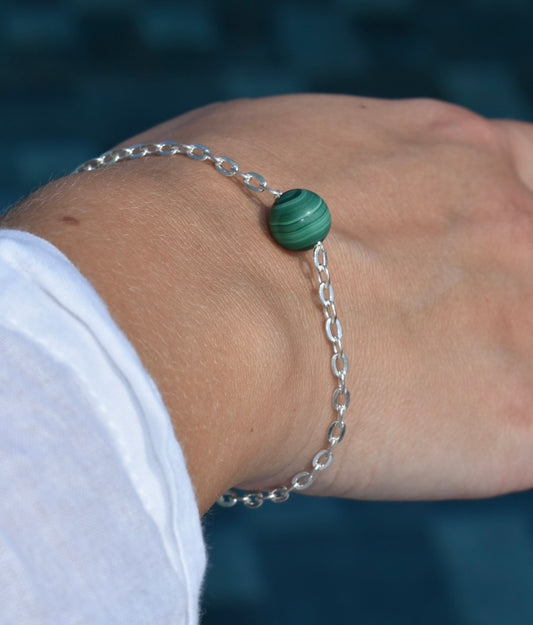 Bracelet Malachite 10mm