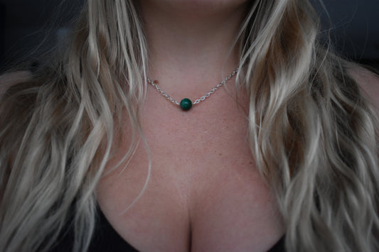 Collier Malachite 10mm
