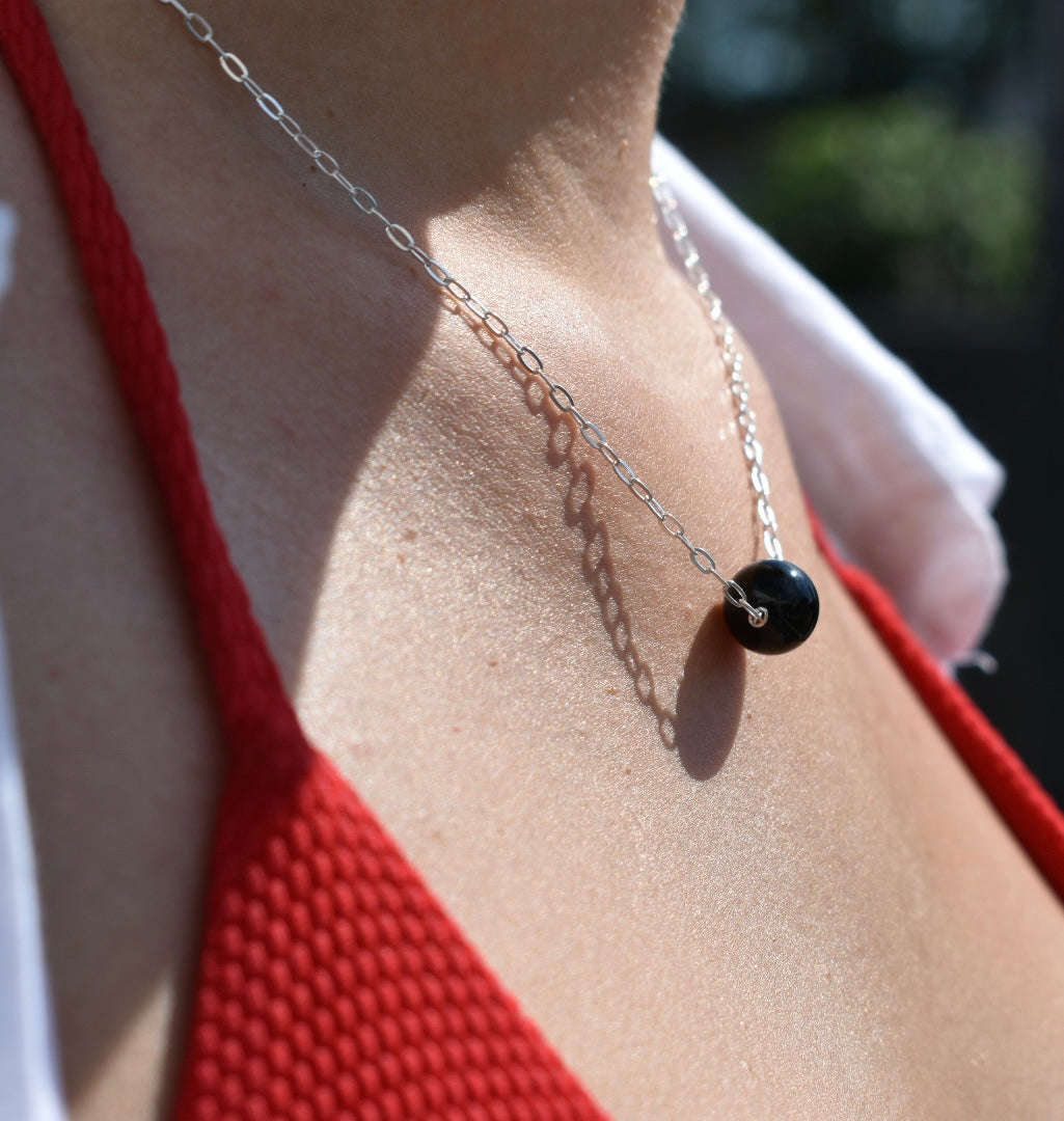 Collier Onyx 10mm