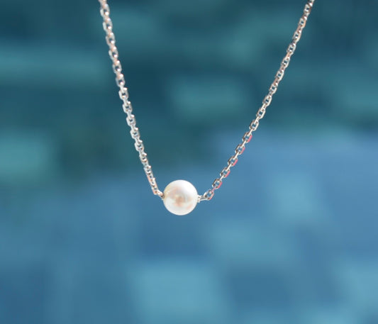 Collier Perle D'eau Douce Blanche