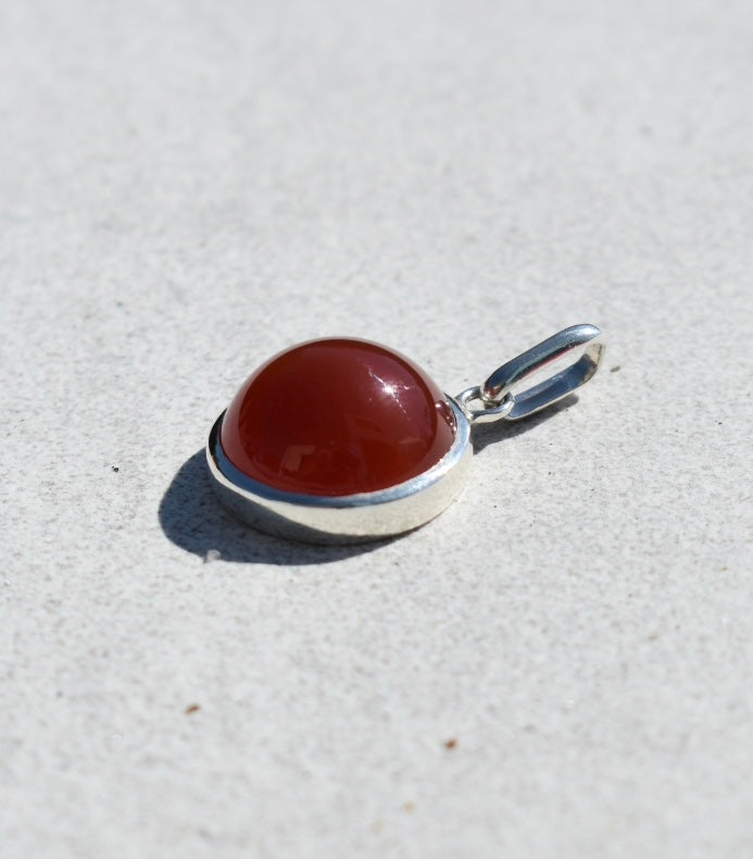 Pendentif Agate Rouge 16mm