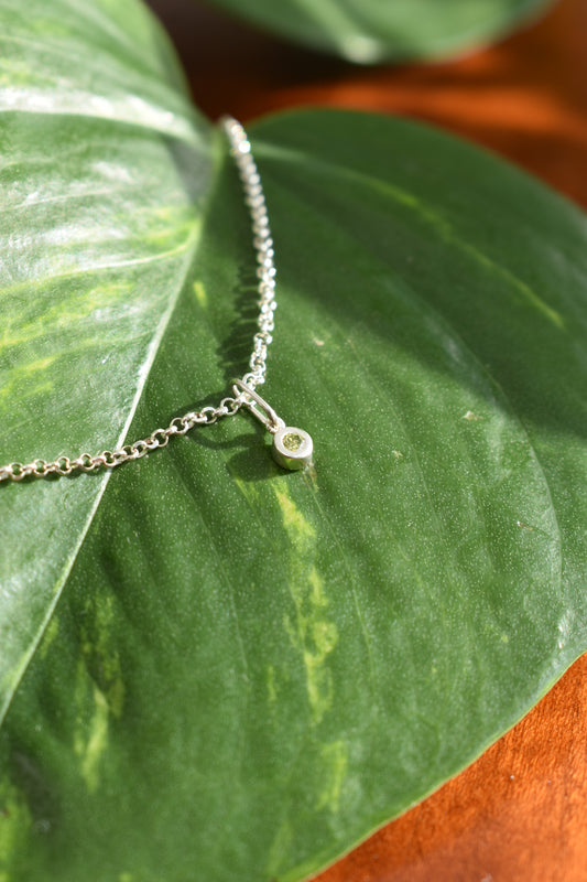 Pendentif Diamant Vert 2,3mm