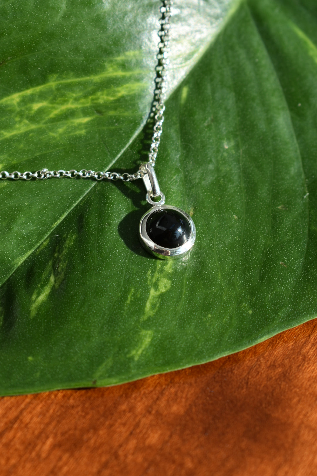 Pendentif Onyx Noir 10mm
