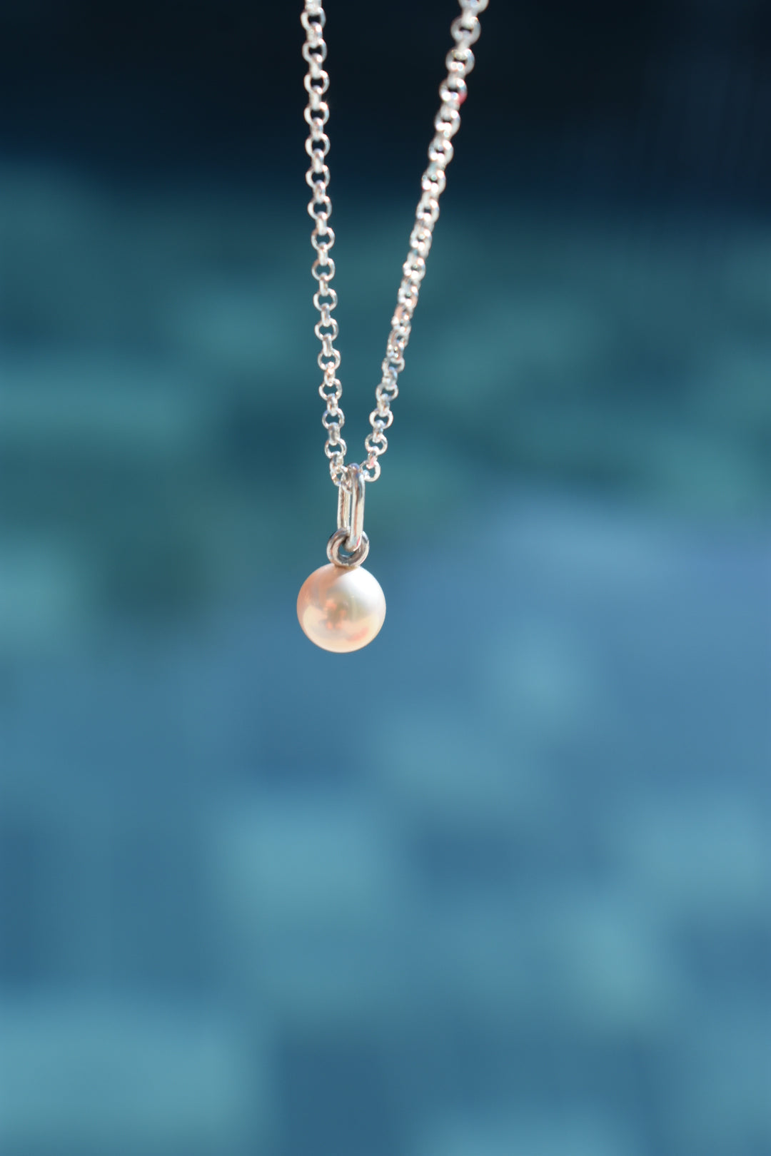 Pendentif Perle D'eau Douce Beige 7mm