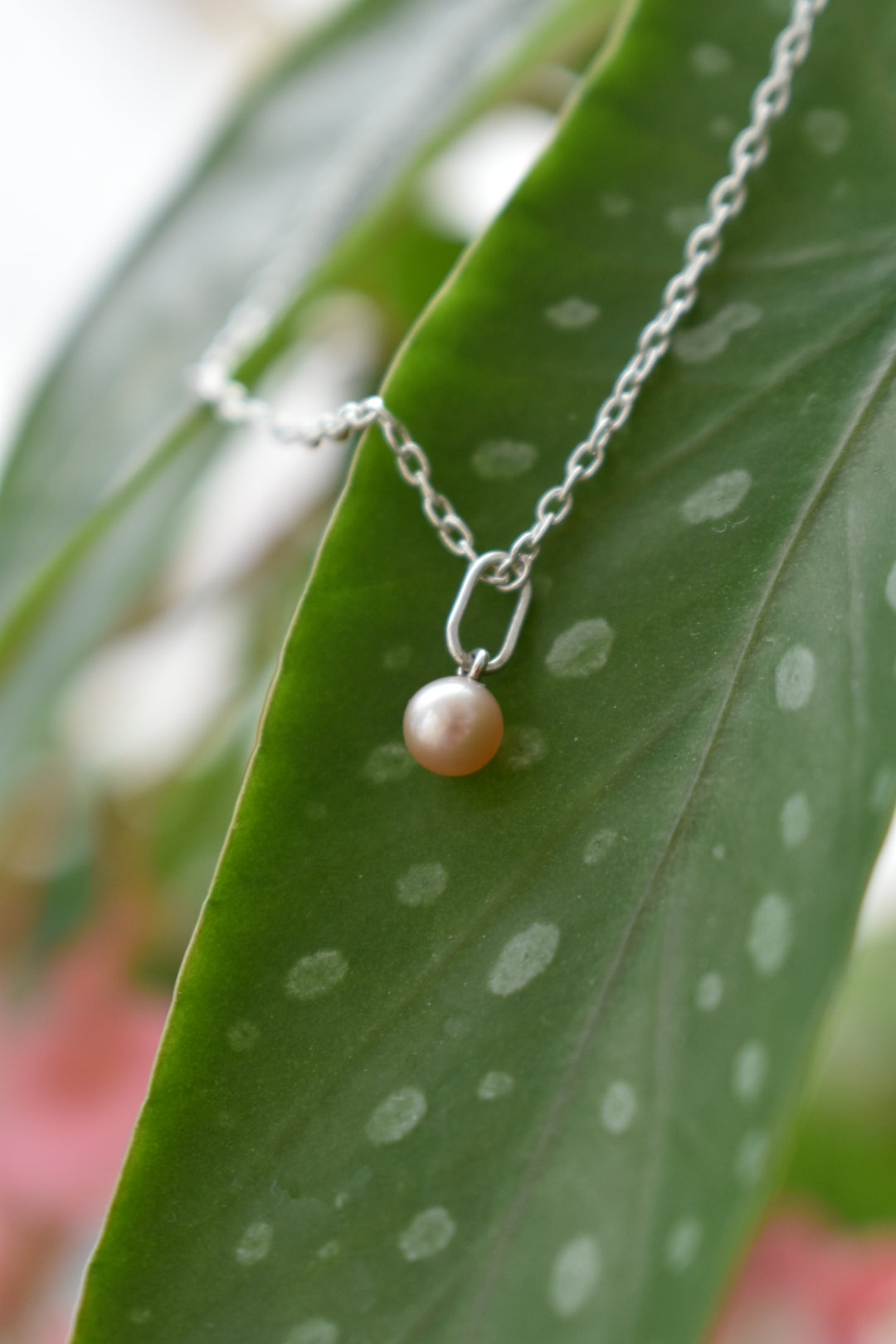 Pendentif Perle D'eau Douce Rose 4,3mm