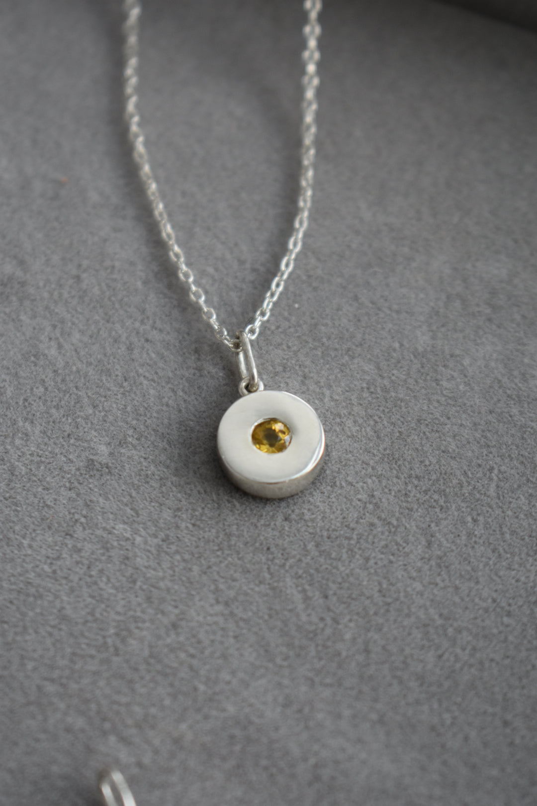 Pendentif Saphir Jaune 4,5 mm