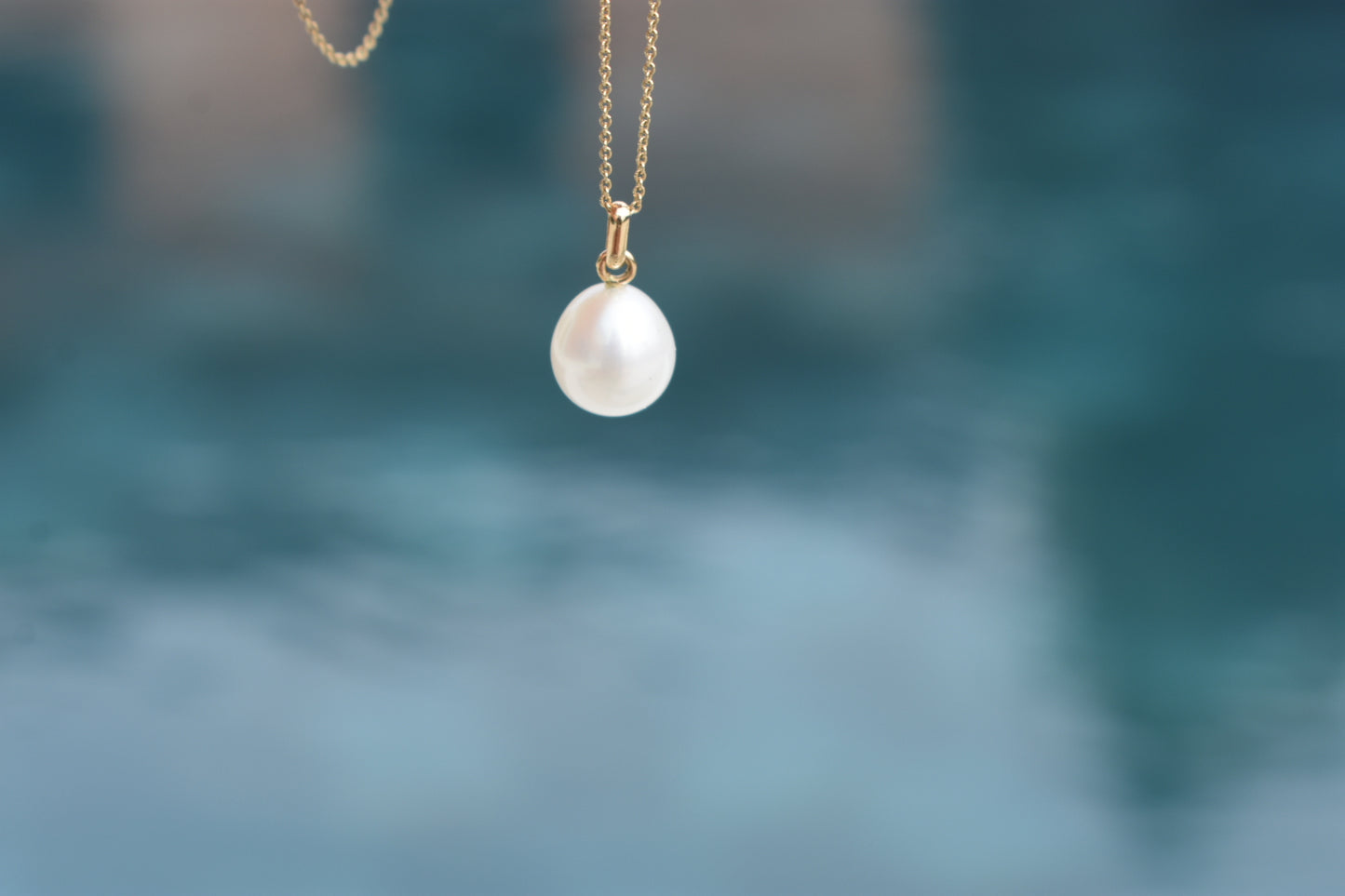 Pendentif Or Jaune 18K Perle D'eau Douce 9x11mm